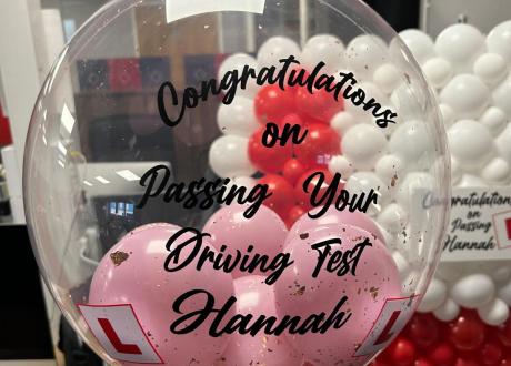Celebrating Hannah's Driving Success